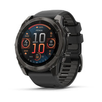GARMIN Fenix 8 47mm AMOLED Sapphire Carbon Grey Watch 010-02905-21 - Michael Jones Jeweller