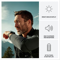 Garmin Fenix 8 Pro 51 mm AMOLEDSapphire Grey DLC Pebble Grey Silicone Titanium Watch 010-03199-01 - Michael Jones Jeweller