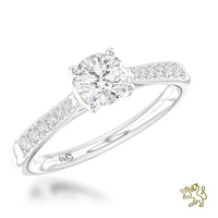 Skye Classic Round Solitaire 0.40ct F VS2 Diamond Platinum Ring - Michael Jones Jeweller