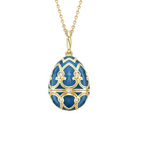 Fabergé Heritage Guilloché Enamel Water Lily Surprise Locket - Michael Jones Jeweller