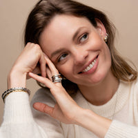 Ti Sento Cubic Zirconia Two Strand Ring - Michael Jones Jeweller