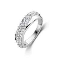 Ti Sento Cubic Zirconia Two Strand Ring - Michael Jones Jeweller