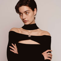 Ti Sento Yellow Gold Plated Cubic Zirconia Pearl White Star Ring - Michael Jones Jeweller