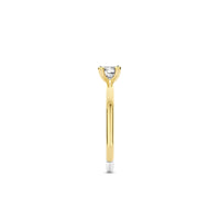 Ti Sento Yellow Gold Plated Cubic Zirconia Solitaire Ring 12367ZY (56) - Michael Jones Jeweller