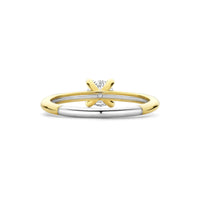 Ti Sento Yellow Gold Plated Cubic Zirconia Solitaire Ring 12367ZY (56) - Michael Jones Jeweller