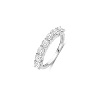 Ti Sento Cubic Zirconia Half Eternity Ring 12380ZI (56) - Michael Jones Jeweller