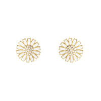 Georg Jensen DAISY 18ct Yellow Gold Plated Sterling Silver Stud Earrings - Michael Jones Jeweller