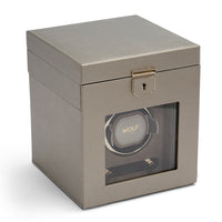 WOLF Palermo Single Watch Winder With Jewellery Storage - Michael Jones Jeweller
