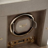 WOLF Palermo Single Watch Winder With Jewellery Storage - Michael Jones Jeweller