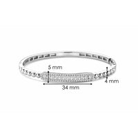 Ti Sento Cubic Zirconia Bar Bangle 23044ZI - Michael Jones Jeweller