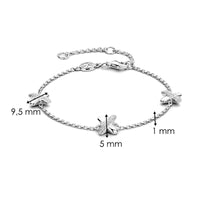 Ti Sento Cubic Zirconia Cross Bracelet - Michael Jones Jeweller