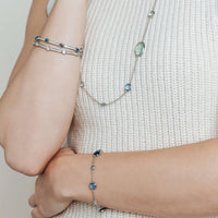 Ti Sento Dark Blue Crystal Multi Shape Bracelet 23063DB - Michael Jones Jeweller