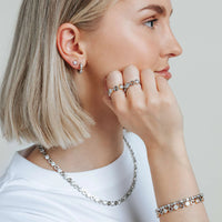 Ti Sento Cubic Zirconia Bubble Bracelet 23066ZI - Michael Jones Jeweller