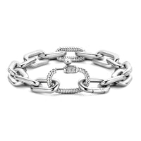 Ti Sento Cubic Zirconia Oval Linked Bracelet - Michael Jones Jeweller