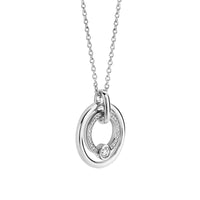 Ti Sento Cubic Zirconia Double Circle Necklace - Michael Jones Jeweller