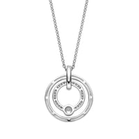 Ti Sento Cubic Zirconia Double Circle Necklace - Michael Jones Jeweller