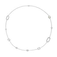 Ti Sento Iridescent Crystal and Cubic Zirconia Long Necklace 34081ZI/80 - Michael Jones Jeweller