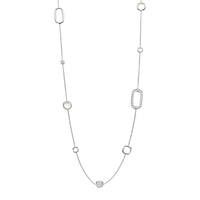 Ti Sento Iridescent Crystal and Cubic Zirconia Long Necklace 34081ZI/80 - Michael Jones Jeweller