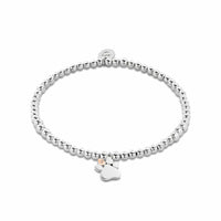 Clogau Paw Prints Sterling Silver Affinity Bracelet with Topaz 3SAFF0224 - Michael Jones Jeweller