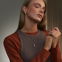 Clogau Cariad® Sterling Silver Sparkle Drop Pendant with Topaz 3SCCBP01 - Michael Jones Jeweller