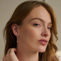 Clogau® Celebration Sterling Silver Drop Chain Earrings with Topaz 3SCEL846 - Michael Jones Jeweller