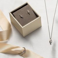 Clogau Past Present Future® Sterling Silver Pendant with Topaz 3SPPFP - Michael Jones Jeweller