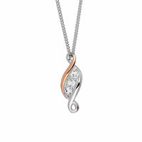 Clogau Past Present Future® Sterling Silver Pendant with Topaz 3SPPFP - Michael Jones Jeweller