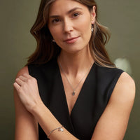 Clogau Royal Clogau® Sterling Silver Oak Leaf Earrings with Topaz 3SROKDE - Michael Jones Jeweller