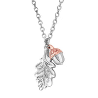 Clogau Royal Clogau® Sterling Silver Oak Leaf Pendant with Topaz 3SROKDP - Michael Jones Jeweller