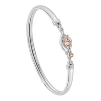 Clogau Pistyll Rhaeadr White Topaz Bangle 3SSWF0347 - Michael Jones Jeweller