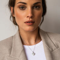 Ti Sento Cubic Zirconia Silver Heart Necklace 6745ZI - Michael Jones Jeweller