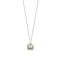 Ti Sento Yellow Gold Plated Grey Crystal and Cubic Zirconia Pendant 6853GG - Michael Jones Jeweller