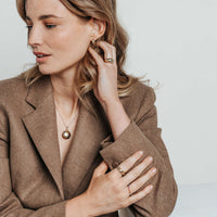 Ti Sento Yellow Gold Plated Multicoloured Cubic Zirconia Scatter Stardust Hoop Earrings 78006MC