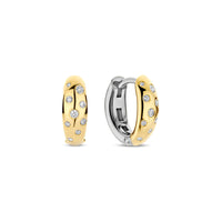Ti Sento Yellow Gold Plated Cubic Zirconia Scatter Stardust Hoop Earrings 78006ZY - Michael Jones Jeweller
