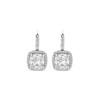 Ti Sento Cubic Zirconia Cluster Drop Earrings 78031ZI