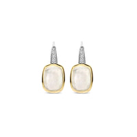 Ti Sento Yellow Gold Plated Cubic Zirconia and White Crystal Drop Earrings 78041MW - Michael Jones Jeweller