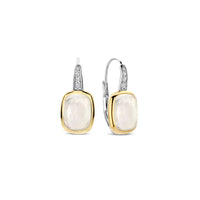Ti Sento Yellow Gold Plated Cubic Zirconia and White Crystal Drop Earrings 78041MW - Michael Jones Jeweller