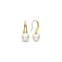 Ti Sento Yellow Gold Plated Shell Pearl Drop Earrings 7937YP - Michael Jones Jeweller