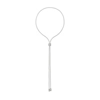 FOPE Aria 18ct White Gold 0.48ct Diamond Set Lariat Necklace 70cm - Michael Jones Jeweller