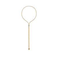 FOPE Aria 18ct Yellow Gold 0.48ct Diamond Set Lariat Necklace 70cm - Michael Jones Jeweller