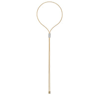 FOPE Aria 18ct Yellow Gold 1.06ct Diamond Set Lariat Necklace 90cm - Michael Jones Jeweller