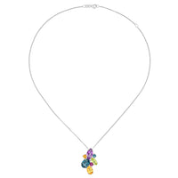 Amore Silver Mixed Stone Cocktail Necklace - Michael Jones Jeweller