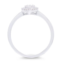 Diamond Marquise Cluster 9ct White Gold Ring - Michael Jones Jeweller