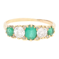 Pre-Owned Emerald and Diamond Ring - Michael Jones Jeweller