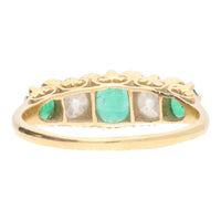 Pre-Owned Emerald and Diamond Ring - Michael Jones Jeweller