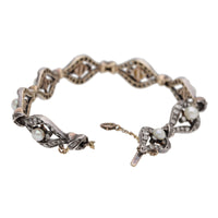 Pre-Owned Pearl and Diamond Edwardian Bracelet - Michael Jones Jeweller