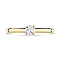 Brown & Newirth 0.25ct Diamond 9ct Yellow Gold Passion Solitaire Ring - Michael Jones Jeweller