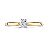 Brown & Newirth 0.25ct Diamond 9ct Yellow Gold Delphine Solitaire Ring - Michael Jones Jeweller