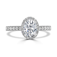 Brown & Newirth Created 1.36ct Laboratory Grown Diamond Oval Larissa Platinum Ring - Michael Jones Jeweller