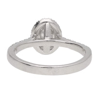 Pre-Owned Diamond Platinum Oval Cluster Ring - Michael Jones Jeweller